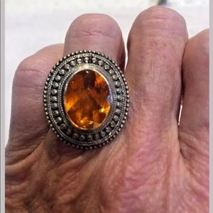 Nicky Butler Silver and Sunset Quartz Ring